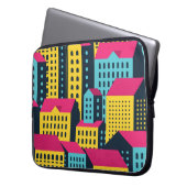 Abstrakte Gebäude Landschaft Vintag Laptopschutzhülle (Vorderseite Links)