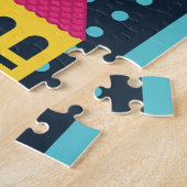 Abstrakte Gebäude Landschaft Vintag Puzzle (Seite)