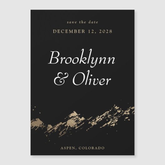 Abstrakte Gebirge dunkelgrün speichern das Datumsf Magnetkarte (Vorderseite)