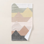 Abstrakte Gebirgsgestaltung Badhandtuch Set (Handtuch)