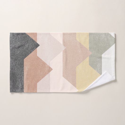 Abstrakte Gebirgsgestaltung Badhandtuch Set (Handtuch)