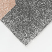 Abstrakte Gebirgsgestaltung Fleecedecke (Ecke)