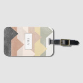 Abstrakte Gebirgsgestaltung Gepäckanhänger (Vorderseite (Horizontal))