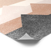 Abstrakte Gebirgsgestaltung Poster (Ecke)