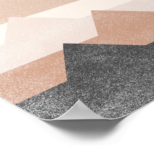 Abstrakte Gebirgsgestaltung Poster (Ecke)