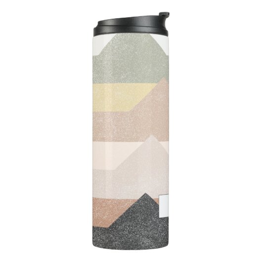 Abstrakte Gebirgsgestaltung Thermosbecher (Nach links gedreht)