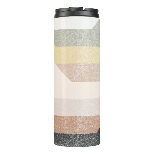 Abstrakte Gebirgsgestaltung Thermosbecher (Rückseite)