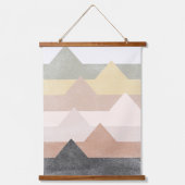 Abstrakte Gebirgsgestaltung Wandteppich Mit Holzrahmen (Vorderseite)