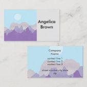 abstrakte Gebirgskunst Visitenkarte (Vorne/Hinten)