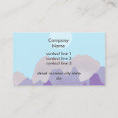 abstrakte Gebirgskunst Visitenkarte (Rückseite)