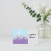 abstrakte Gebirgskunst Visitenkarte (Stehend Vorderseite)