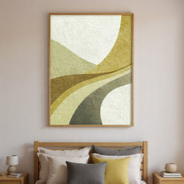 Abstrakte Gebogene Formen Wandkunst Dekoration Für