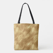 Abstrakte gebürstete Goldstruktur Tasche (Rückseite)