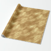 Abstrakte gebürstete Goldtextur Geschenkpapier (Ungerollt)