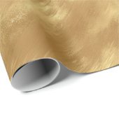 Abstrakte gebürstete Goldtextur Geschenkpapier (Rolleneckpunkt)