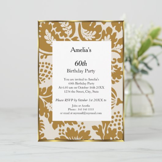 Abstrakte Geburtstagspartei Einladung (Stehend Vorderseite)