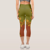 abstrakte gedruckte Leggings (Rückseite)