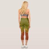 abstrakte gedruckte Leggings (Rückseite)