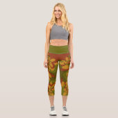abstrakte gedruckte Leggings (Vorderseite)