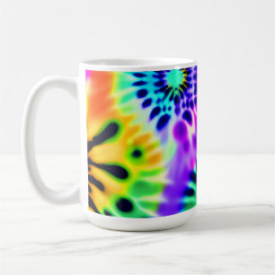 Abstrakte Gefärbte Krawatte Adire Muster Kaffeetasse