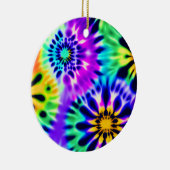 Abstrakte Gefärbte Krawatte Adire Muster Keramik Ornament (Rechts)