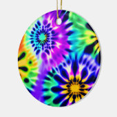 Abstrakte Gefärbte Krawatte Adire Muster Keramik Ornament (Links)