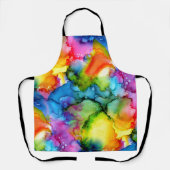 Abstrakte Gefärbte Krawatte des Regenbogens Schürze (Vorderseite)