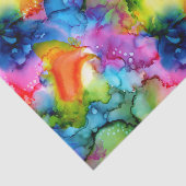 Abstrakte Gefärbte Krawatte des Regenbogens Seidenpapier (Ausschnitt)