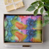 Abstrakte Gefärbte Krawatte des Regenbogens Seidenpapier (Geschenk)