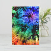 Abstrakte Gefärbte Krawatte Feiertagskarte (Stehend Vorderseite)