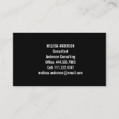 Abstrakte Gefärbte Krawatte mit Regenbogenfarben Visitenkarte (Rückseite)