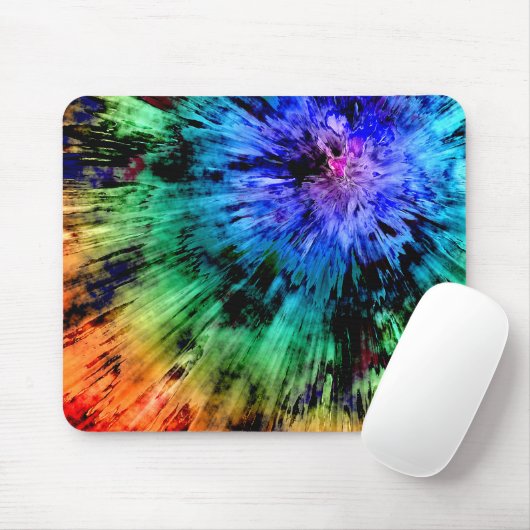 Abstrakte Gefärbte Krawatte Mousepad (Mit Mouse)