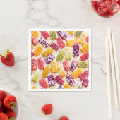 Abstrakte gefrorene Fruchteisstäbchen Serviette (Beispiel)