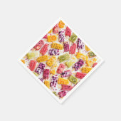 Abstrakte gefrorene Fruchteisstäbchen Serviette (Ecke)