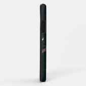 Abstrakte Gehäuse mit rosa Feder Case-Mate iPhone Hülle (Hinten/Rechts)