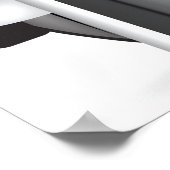 Abstrakte Geige mit Kopfhörern und Musik Poster (Ecke)