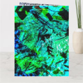 Abstrakte geklappte Grußkarte, Halcyon Karte (Rückseite)