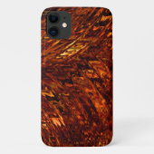 Abstrakte gekrümmte Bänder in rötlich-goldfarbenen Case-Mate iPhone Hülle (Rückseite)