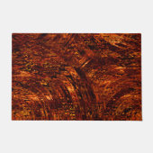 Abstrakte gekrümmte Bänder in rötlich-goldfarbenen Fußmatte (Vorderseite)