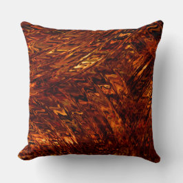 Abstrakte gekrümmte Bänder in rötlich-goldfarbenen Kissen