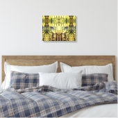 Abstrakte Gelbbaumen Leinwanddruck (Insitu (Schlafzimmer))