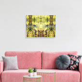 Abstrakte Gelbbaumen Leinwanddruck (Insitu (Wohnzimmer))
