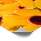 Abstrakte Gelbe Blume Art Foto Malerei Poster (Ecke)