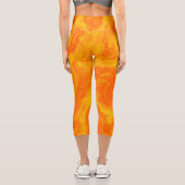 Abstrakte gelbe Diffusion Capri-Leggings Capri Leggings (Rückseite)