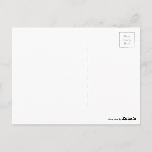 Abstrakte Gelbe Postkarte (Rückseite)