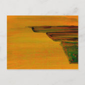 Abstrakte Gelbe Postkarte (Vorderseite)