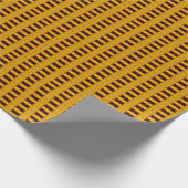 Abstrakte gelbe und braune Formen Geschenkpapier (Ecke)