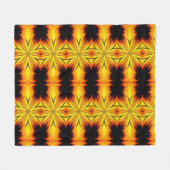 Abstrakte gelbe und braune Muster Fleecedecke (Vorderseite (Horizontal))