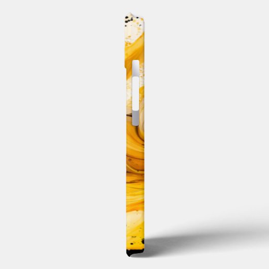 Abstrakte, gelbe und schwarze Gehäusebilderplatte Case-Mate iPhone Hülle (Rückseite / Links)