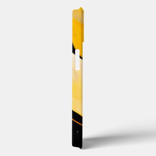 Abstrakte, gelbe und schwarze Gehäusebilderplatte Case-Mate iPhone Hülle (Rückseite / Rechts)